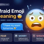 Afraid Emoji Meaning 😨