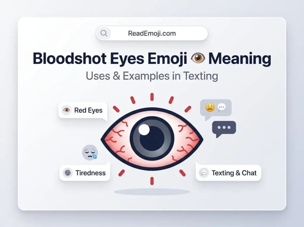 Bloodshot Eyes Emoji 👁️ Meaning
