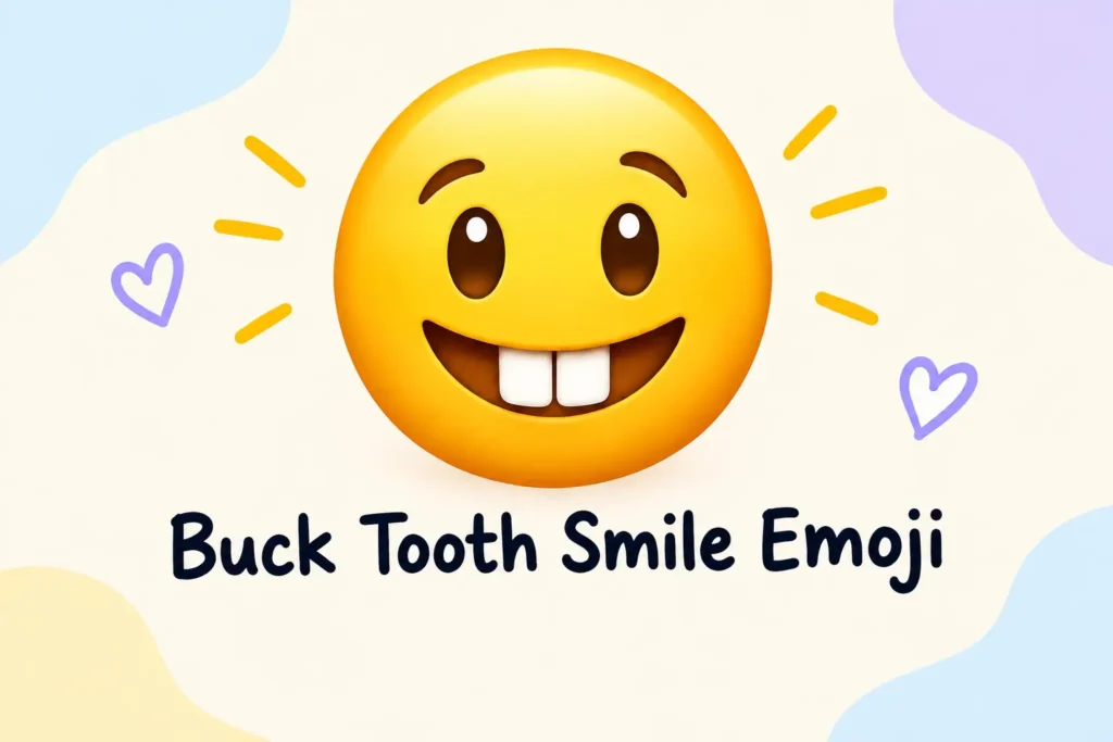 Buck Tooth Smile Emoji Meaning 😬
