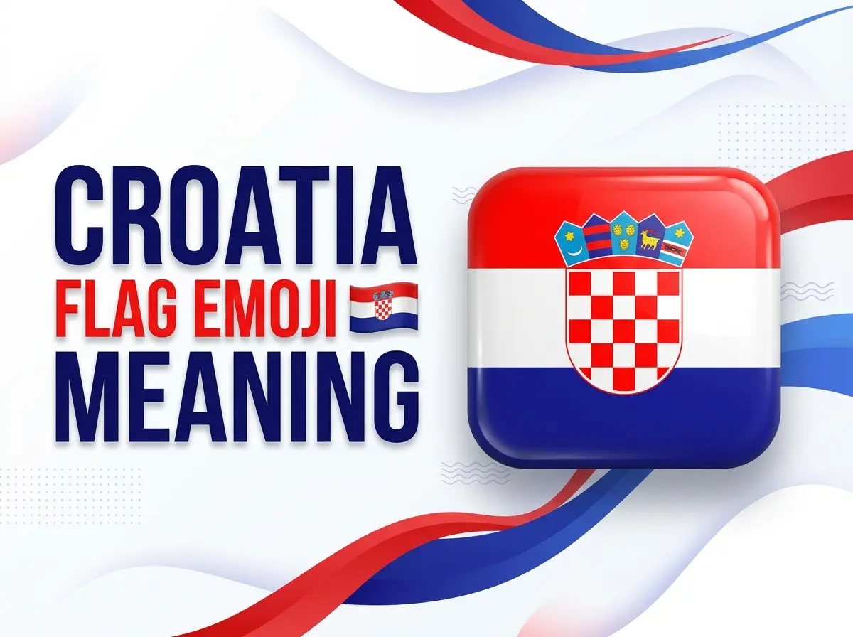 Croatia Flag Emoji 🇭🇷 Meaning