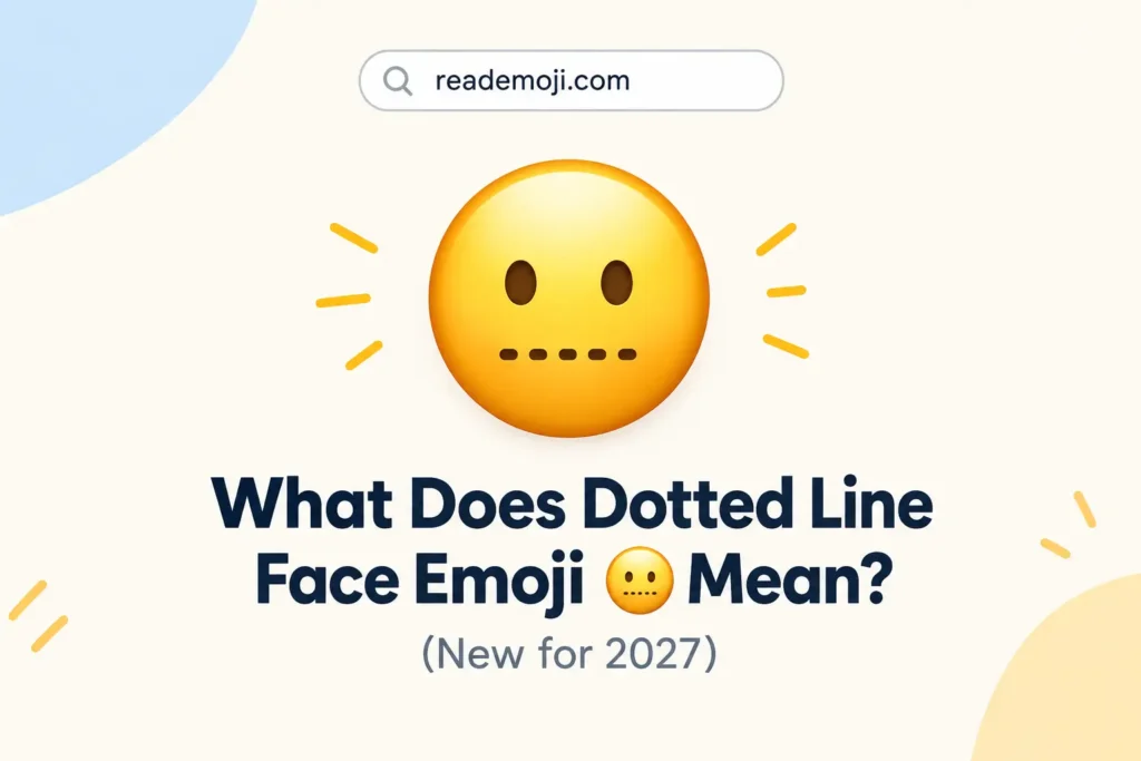 Dotted Line Face Emoji