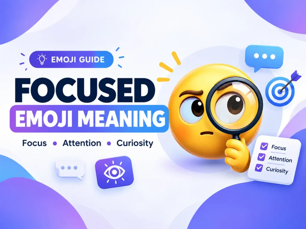 Focused Emoji Meaning