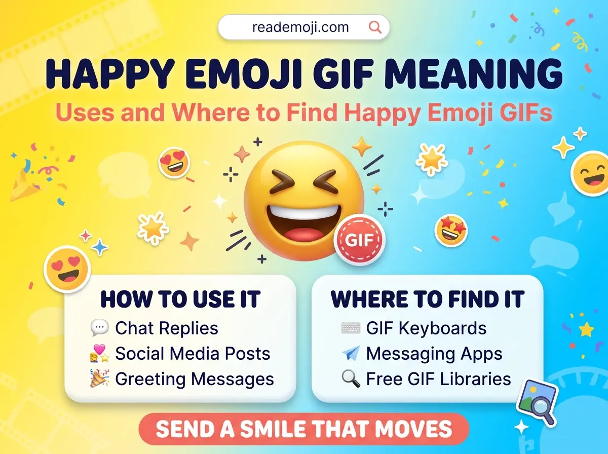 Happy Emoji GIF 😀 Meaning