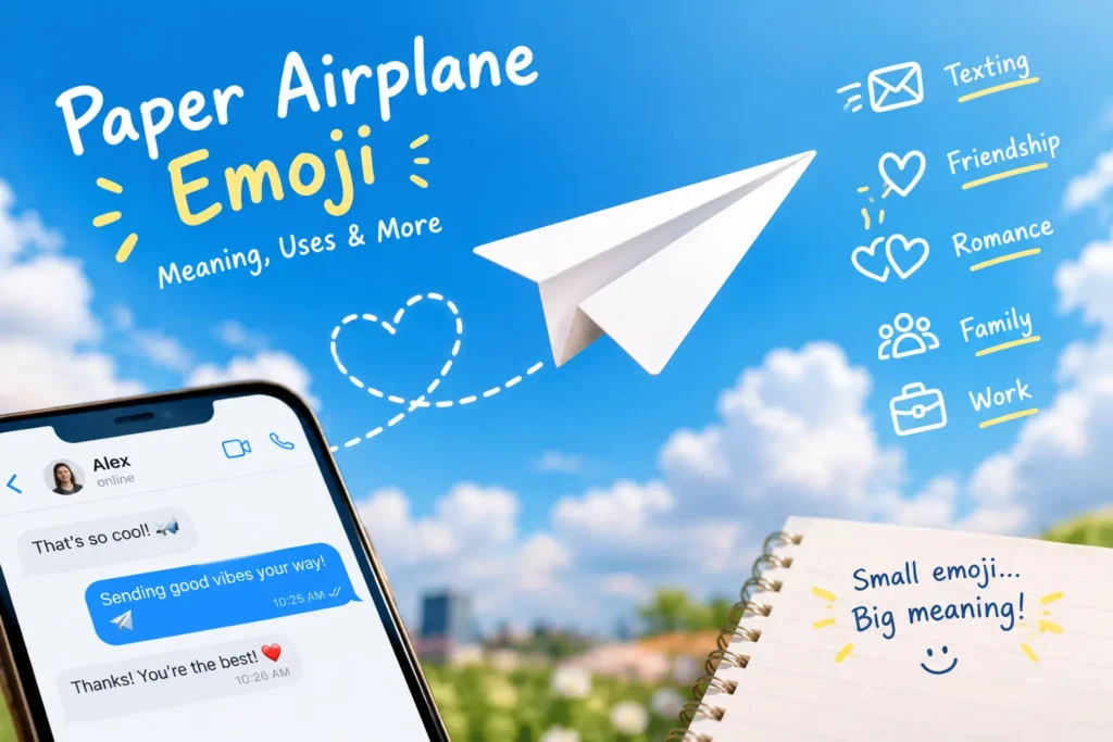 Paper Airplane Emoji ✈️ Meaning