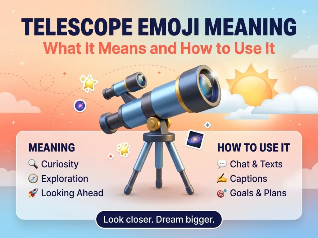 Telescope Emoji 🔭 Meaning